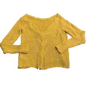 Kaisley Women’s Gold Cross V Back Textured Sweater M